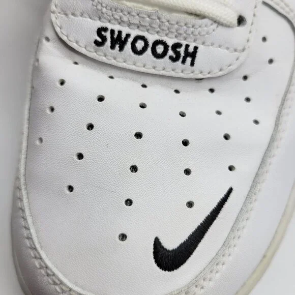 Nike Air Force 1 CJ8731 100 Low Mens Sneakers Size 10 White & Maroon - Picture 5 of 16